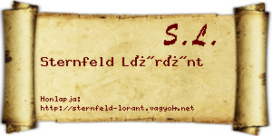 Sternfeld Lóránt névjegykártya